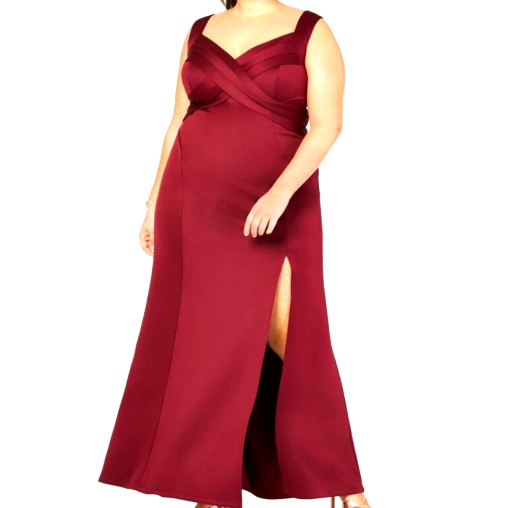 Emerald Sundae Front Crossover Scuba Gown